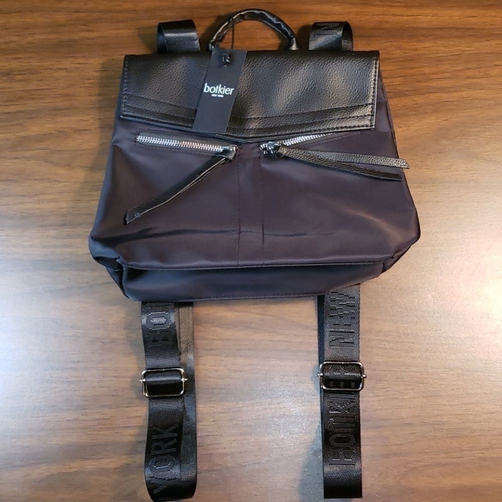 NEW Botkier Trigger Mini Backpack Logo Straps